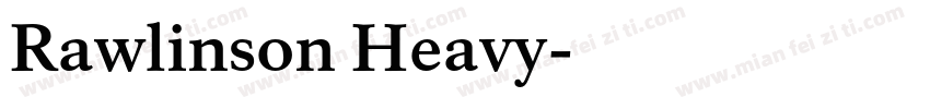 Rawlinson Heavy字体转换